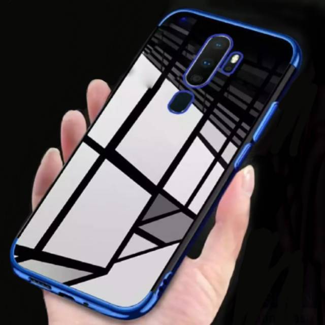 Case Oppo A9 2020 Casing Oppo A9 2020 Shining Chrome Electro Soft Case Oppo A9 2020