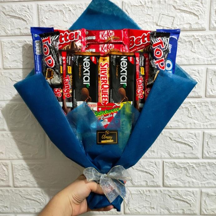 

Best Product!!! Snack Bouquet / Buket Bucket Bunga Jajan Coklat / Hadiah Wisuda - Paling Diminati