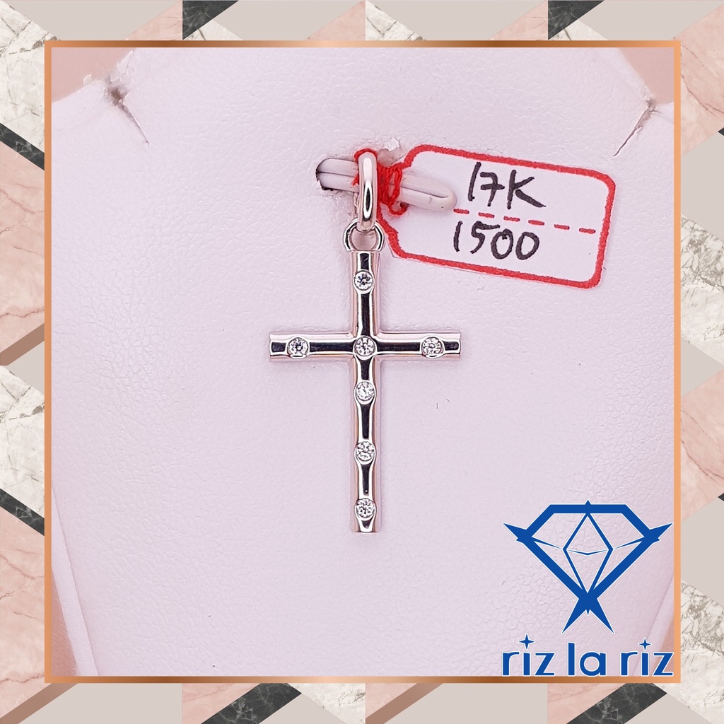 RLRGold Liontin Model Salib Var BT Emas Putih ASLI EMAS 750 LI750150000 3A