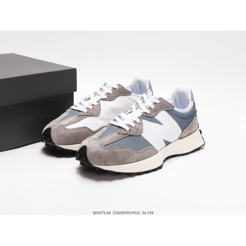 Sepatu NB New Balance 327 Grey White  / MS327LAB GREY Mirror Original