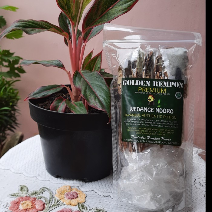

Wedang Golden Rempon Premium by Wedange Ndoro Pouch isi 10 Pcs