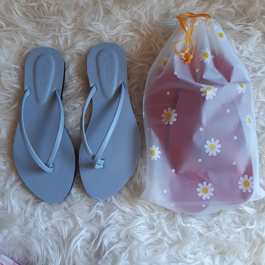 sandal wanita flet slip on golden ways isrin Isran colection-2