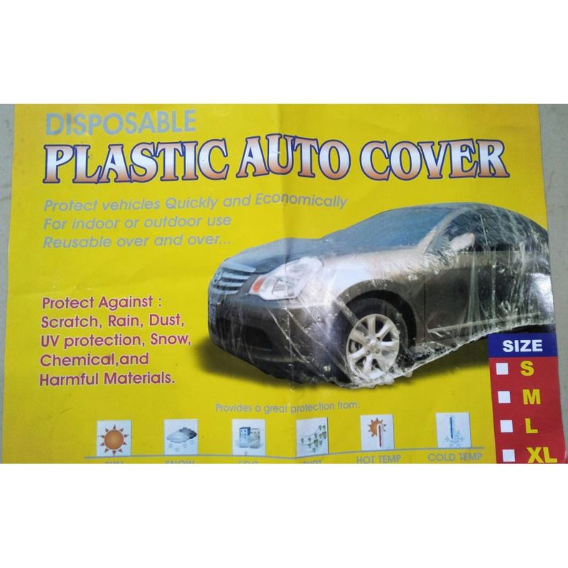 Cover Mobil Plastik Disposable Transparan