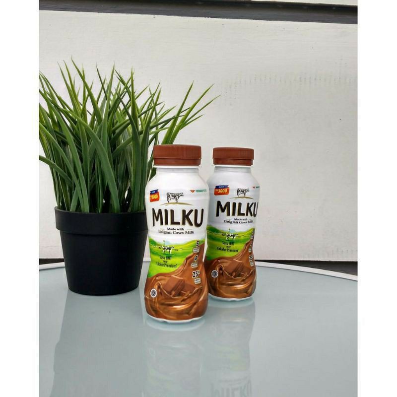 

MILKU SUSU UHT RASA COKLAT PREMIUM KEMASAN BOTOL 200ml