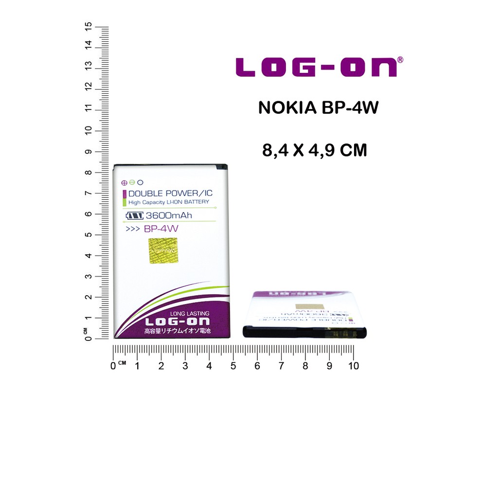 BATERAI NOKIA LUMIA 810 LUMIA 822 BP4W LOG ON DOUBLE POWER BATTERY