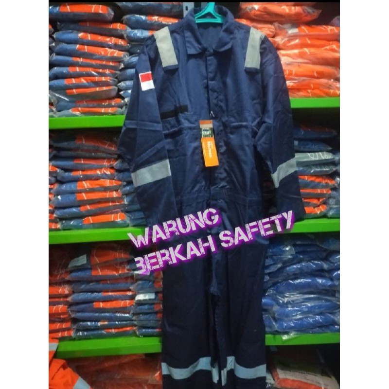 werpack / coverall Nomex Dupont biru Dongker