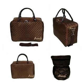 Komplit ACCESSORIES BESI Tas Koper Kotak Coklat Travel Komplit ACCESSORIES BESI Tas Koper Kotak Coklat Travel