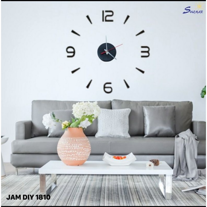 Jam Dinding Tempel DIY Kecil Shenar