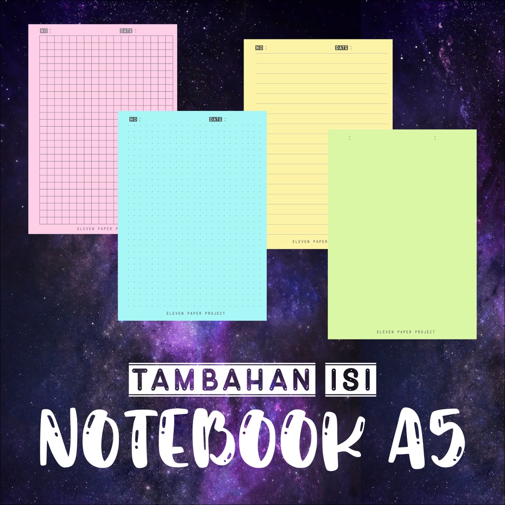 ++++ tambah isi notebook A5