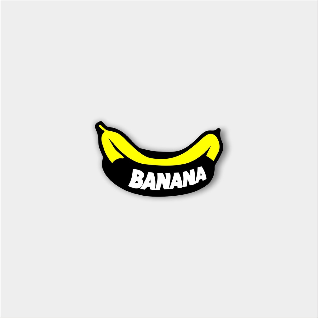 

Stiker brand distro stiker Banana bahan graftac anti air