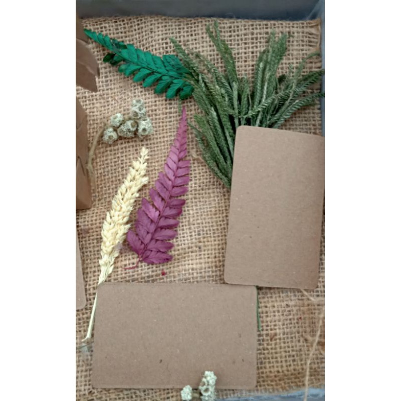 

blank card coklat/vintage tebal