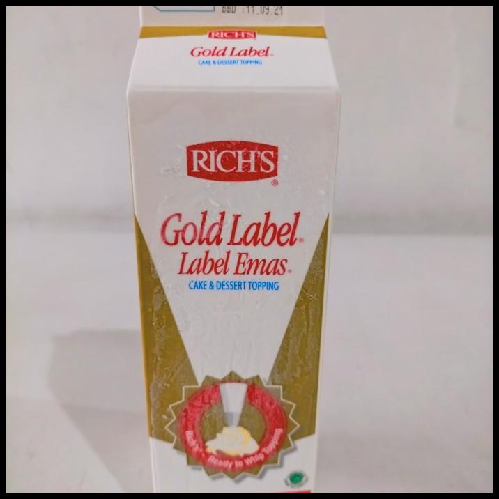 

Whip Cream Rich Gold Label 907G Khusus Ojek Online