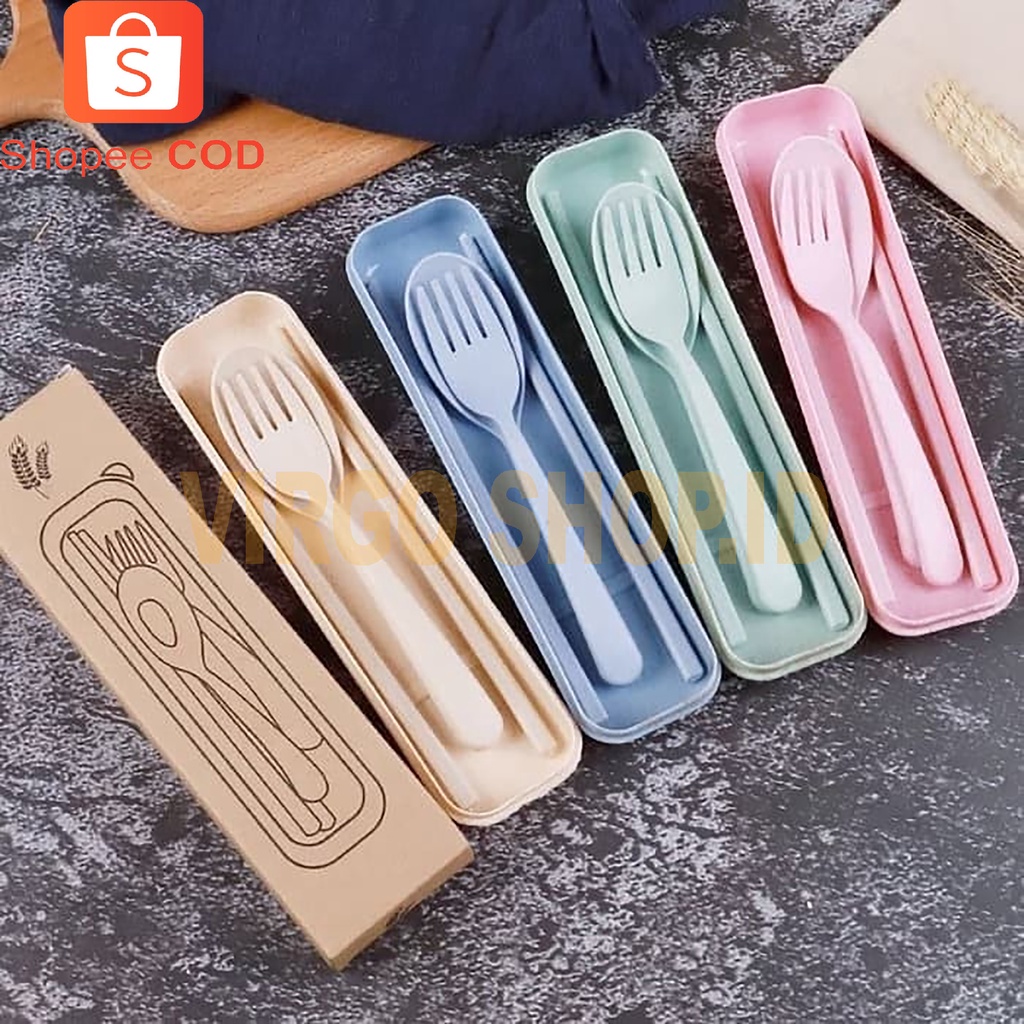 Set Peralatan Makan Sendok Garpu Sumpit - Set Tableware Suit / Set Alat Makan / Sendok Set / Sendok Garpu Set / Peralatan Makan Set / Sumpit / Alat Makan / Sendok Garpu Sumpit Set / Sendok / Peralatan Makan / Sendok Garpu