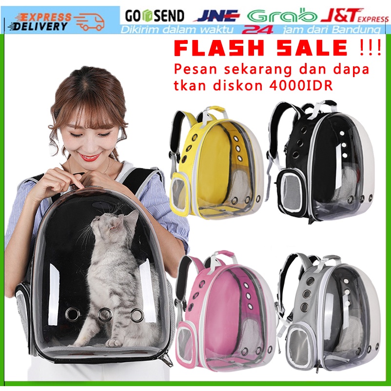 Tas Astronot Kucing Anjing | Tas Transparan | Pet Cargo | Tas Anjing Kucing Murah | Tas Ransel Hewan atau Travel Bag Nyaman dan