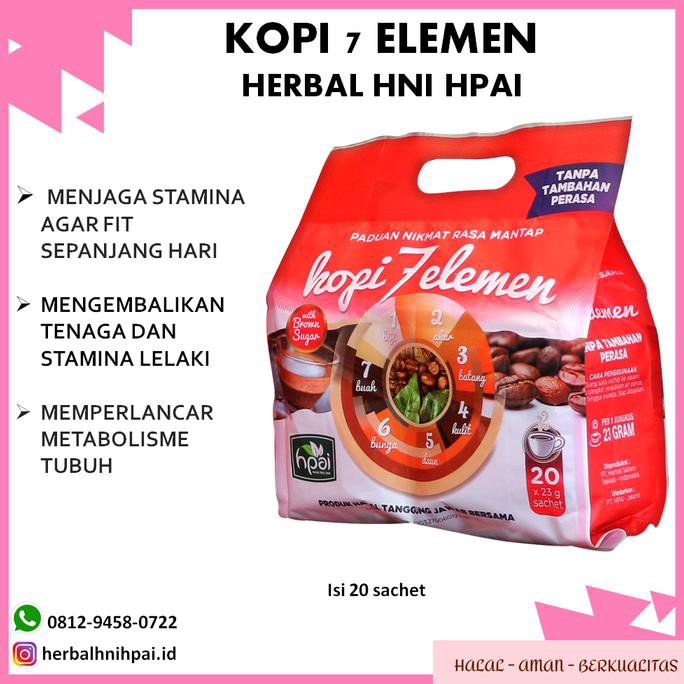 

KOPI HERBAL KOPI RADIX KOPI STAMINA KOPI 7 ELEMEN HNI HPAI