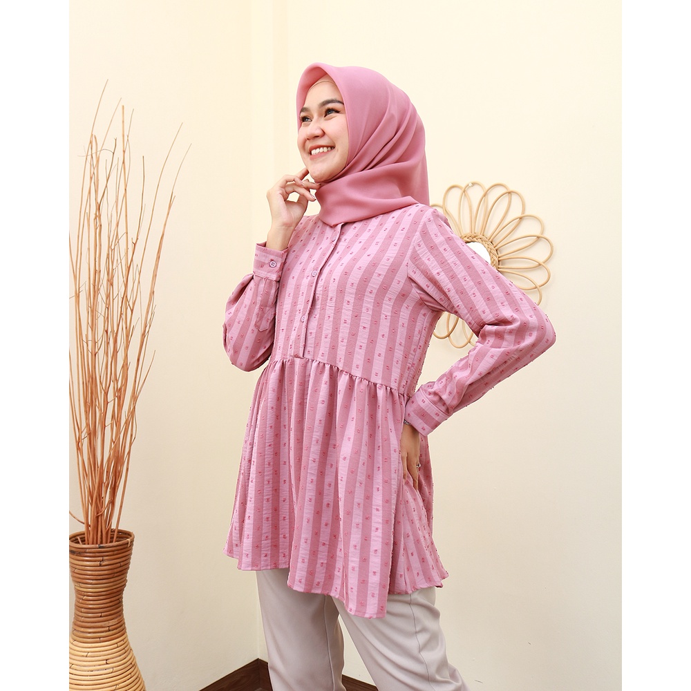 GOURA Blouse - Baju Kerja Wanita Terbaru by Hijab Mamah icis