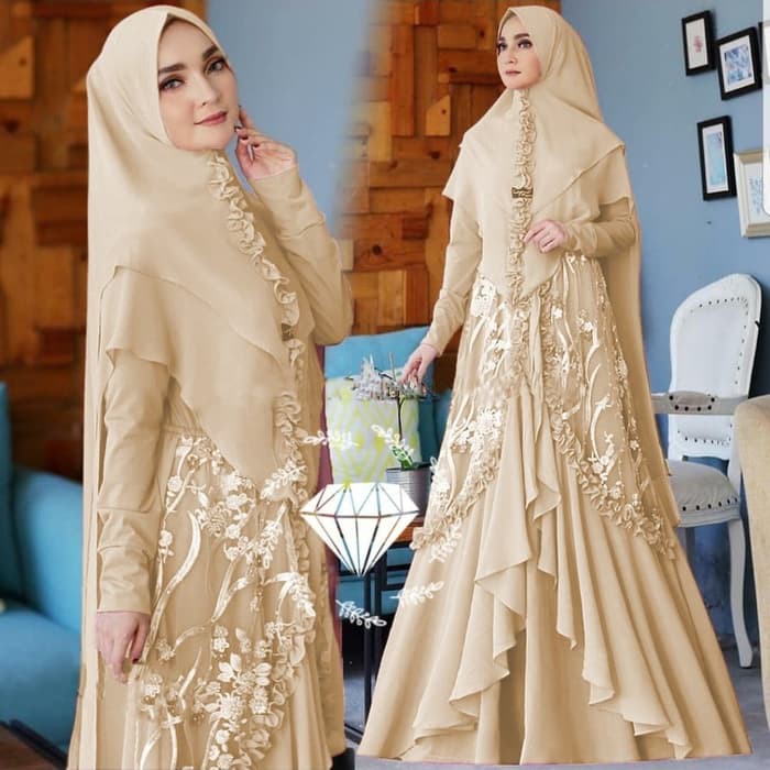 NIRINA Premium Paket Gamis Dress Pesta Baju Muslim Wanita Syar'i Maxi Casual Formal Trendy Terbaru