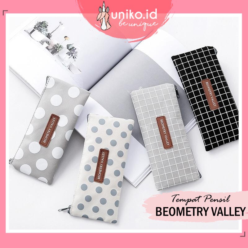

UNIKO.ID | BEOMETRY VALLEY - PENCIL CASE BEOMETRY - TEMPAT ALAT TULIS KOTAK DOMPET PINSIL