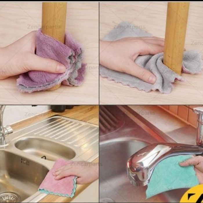 Kain Lap Anti Minyak Microfiber Dapur