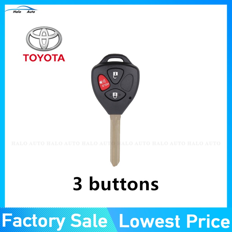 2/3/4 Buttons Remote Car Key Case Shell FOB For Toyota Camry Corolla Avalon Venza