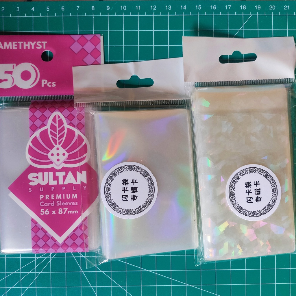 (50 pcs) inner sleeve sultan amethyst holo mozaik seal non seal