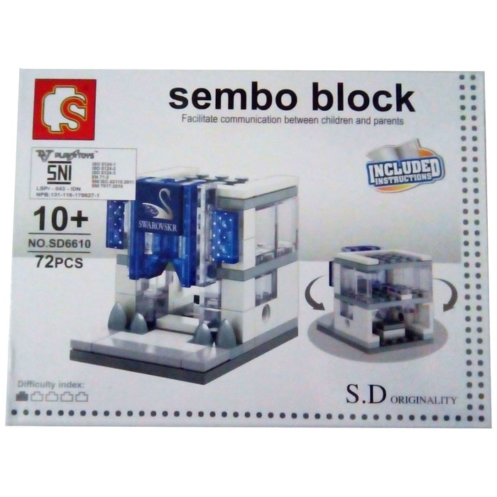 Sembo Block Toys SWAROVSKR City Series Mainan Anak SNI Lego Block Buil
