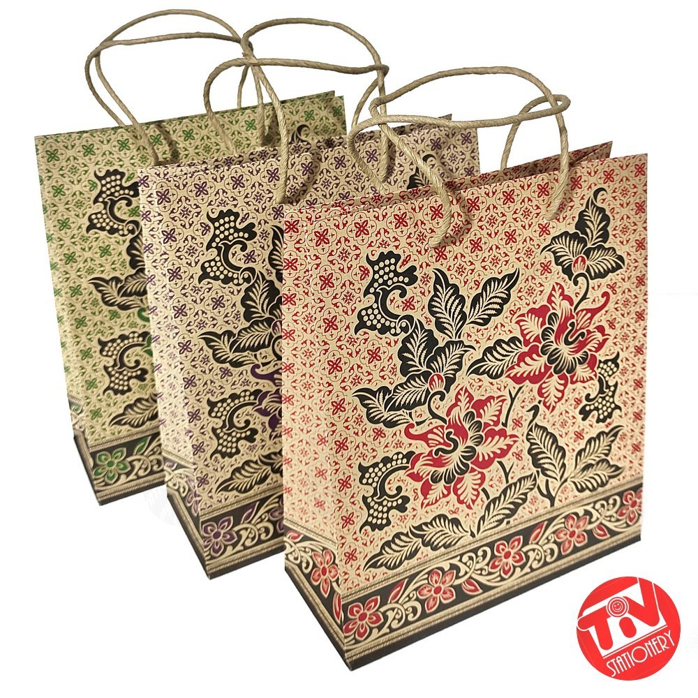

Paperbag | Goodie Bag Kraft Batik Kecil (1 pack = 10 pcs)