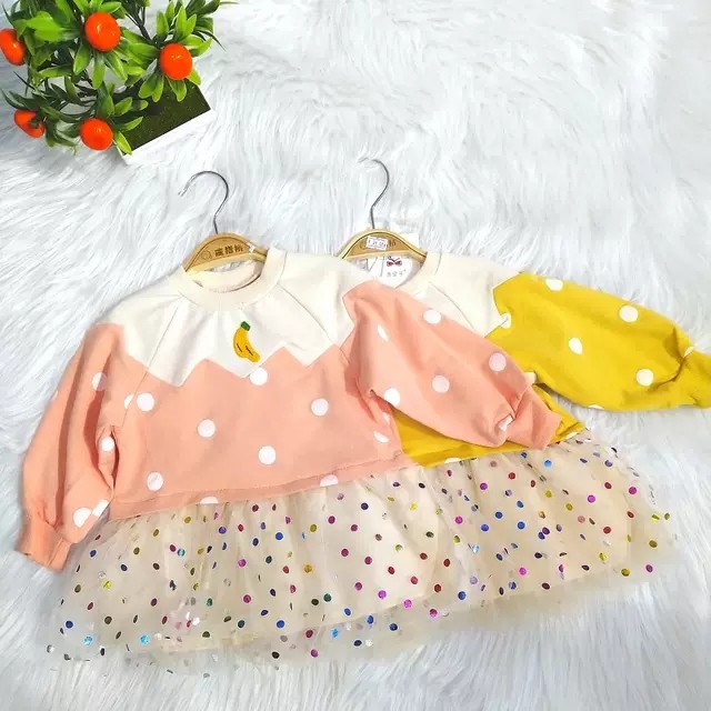 NK - A152 / Dress Anak Cewek Lucu Import / Dress Bayi Cantik Murah Import / Pakaian Anak Lucu Import