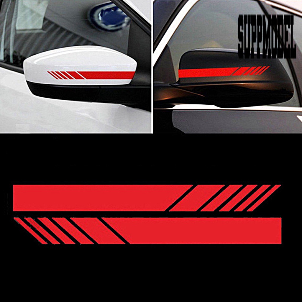 1 Pasang Stiker Kaca Spion Samping Mobil Tahan Air Ramah Lingkungan