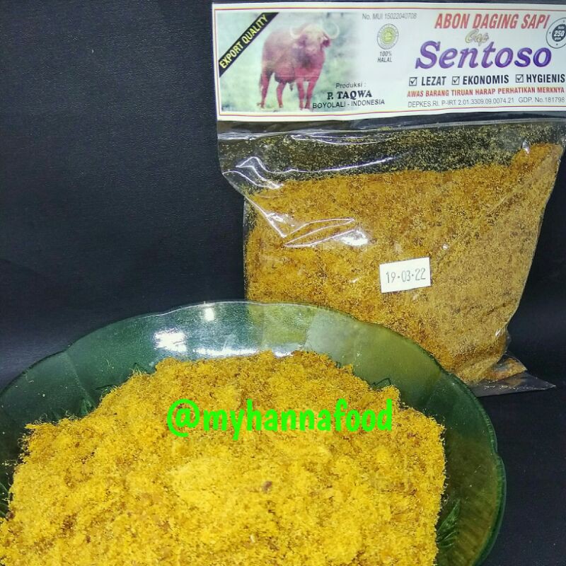 

TERLARIS Abon Sapi Murah Sentoso, Kemasan 250g