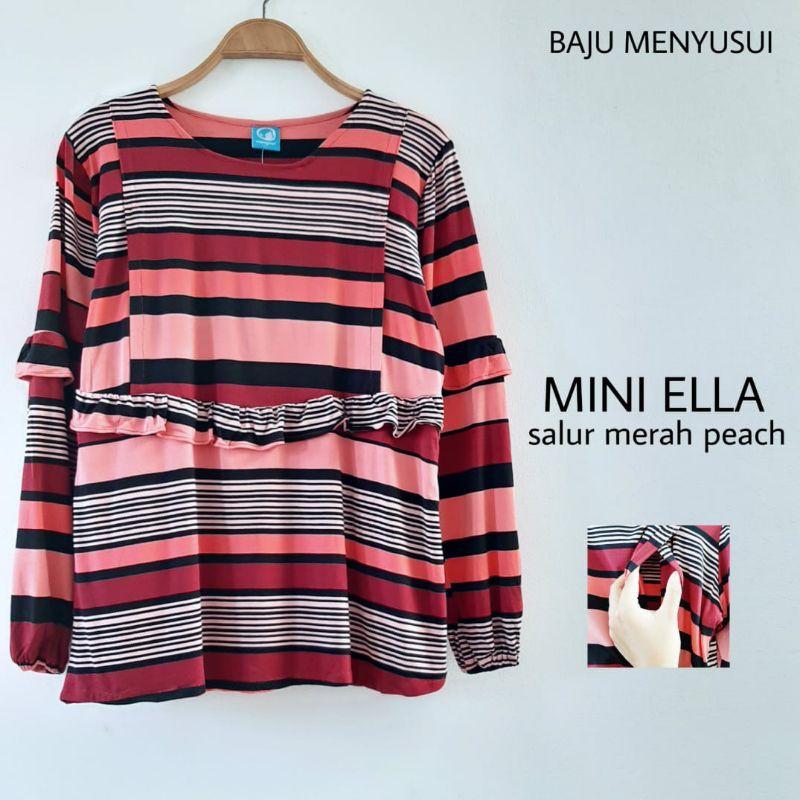 MAMIGAYA Nursing Wear MINI ELLA Baju Kaos Menyusui Baju ASI