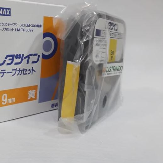 

֍ LM-TP309Y Tape Cassette 9mm Yellow Max LETATWIN ◌