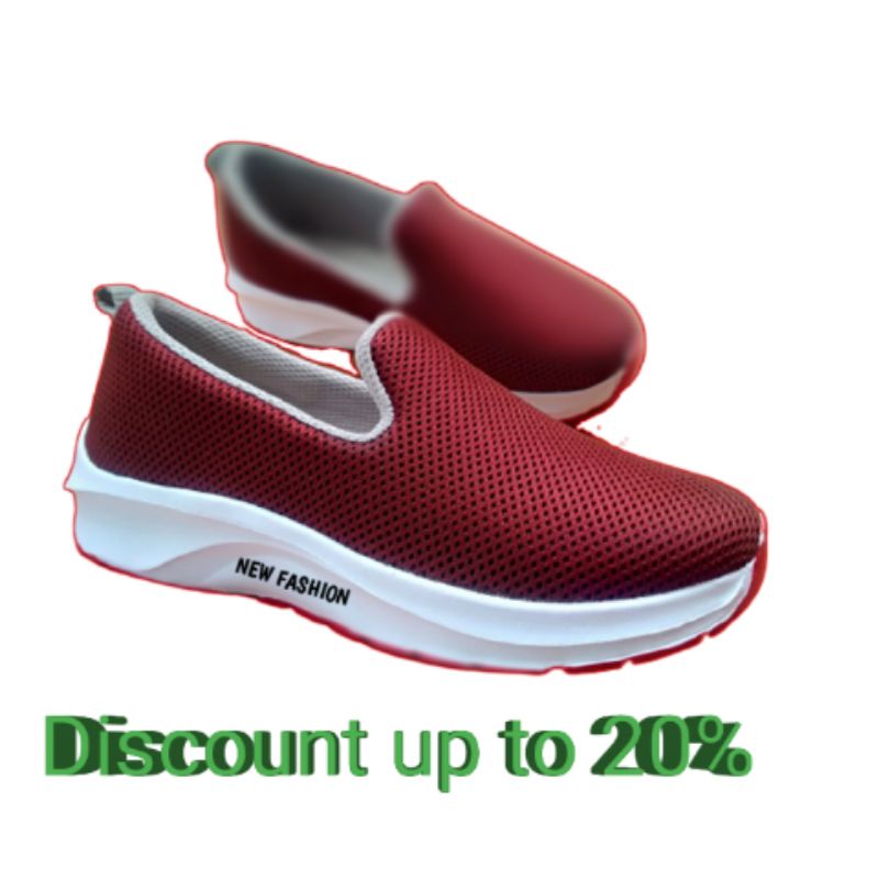 sneakers wanita slip on casual size 36-40