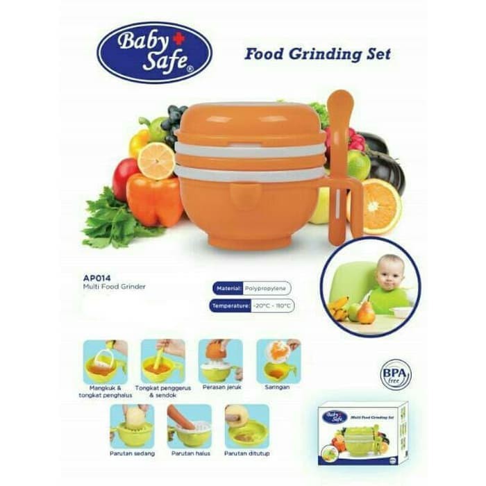 Baby Safe Multi Food Grinding Set Food Maker Makanan Bayi / Babysafe Grinder