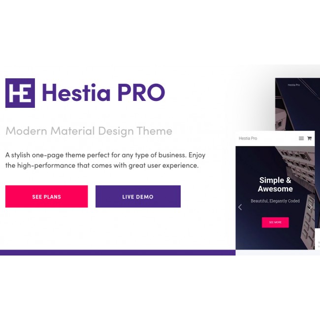 Template Wordpress Hestia Pro