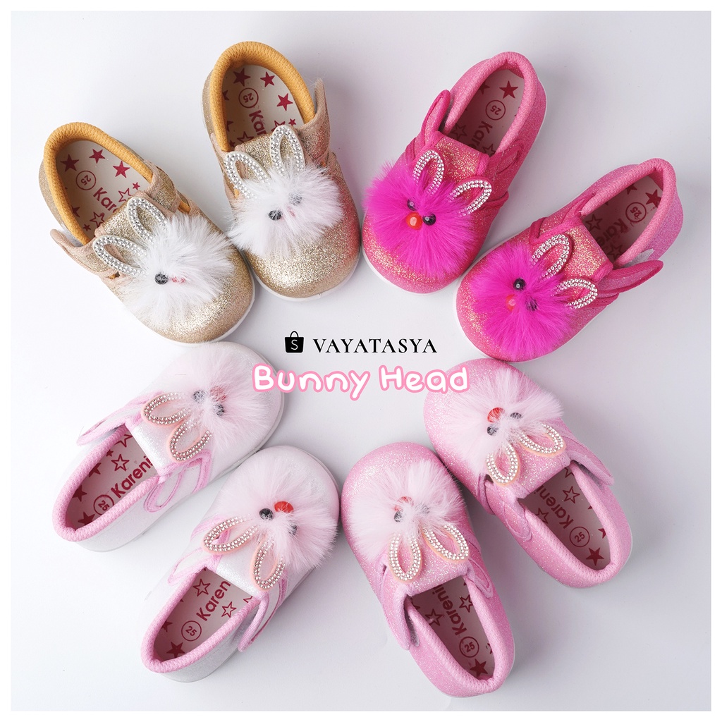 Vayatasya Karenina | Bunny Head / Sepatu anak perempuan 2-3 tahun  / Sepatu Boots Fashion Lucu