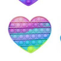 ✅COD FREEONG POP IT RAINBOW FIDGET TOY PUSH BUBBLE UNICORN LOVE KOTAK MAINAN VIRAL PENGHILANG STRESS-LOVE