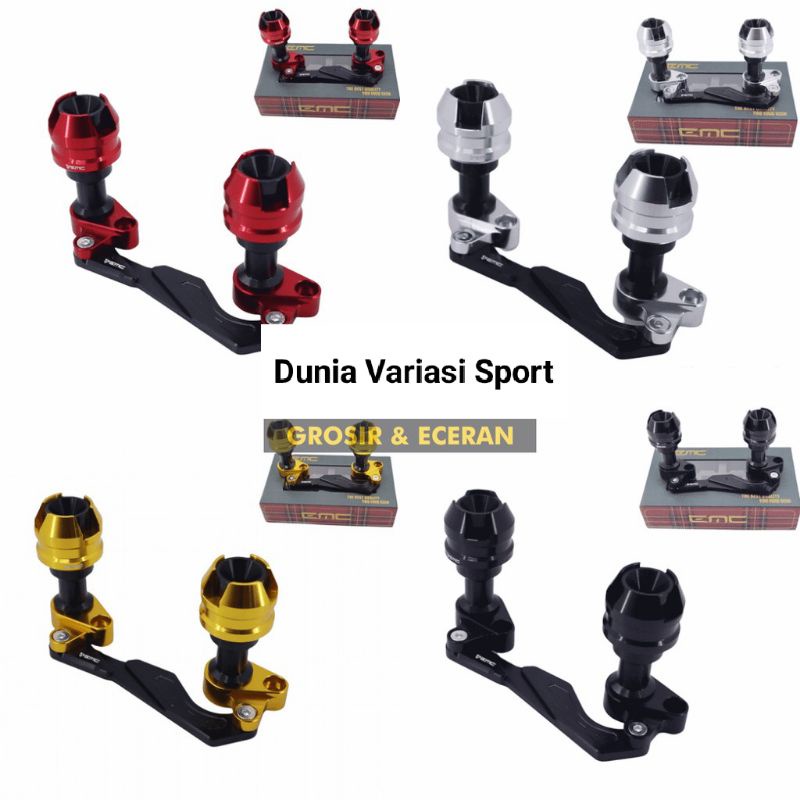 Jalu Kenalpot Full Set EMC Full Cnc Pelindung Kenalpot Nmax,Nmax new,Aerox,Xmax Dll