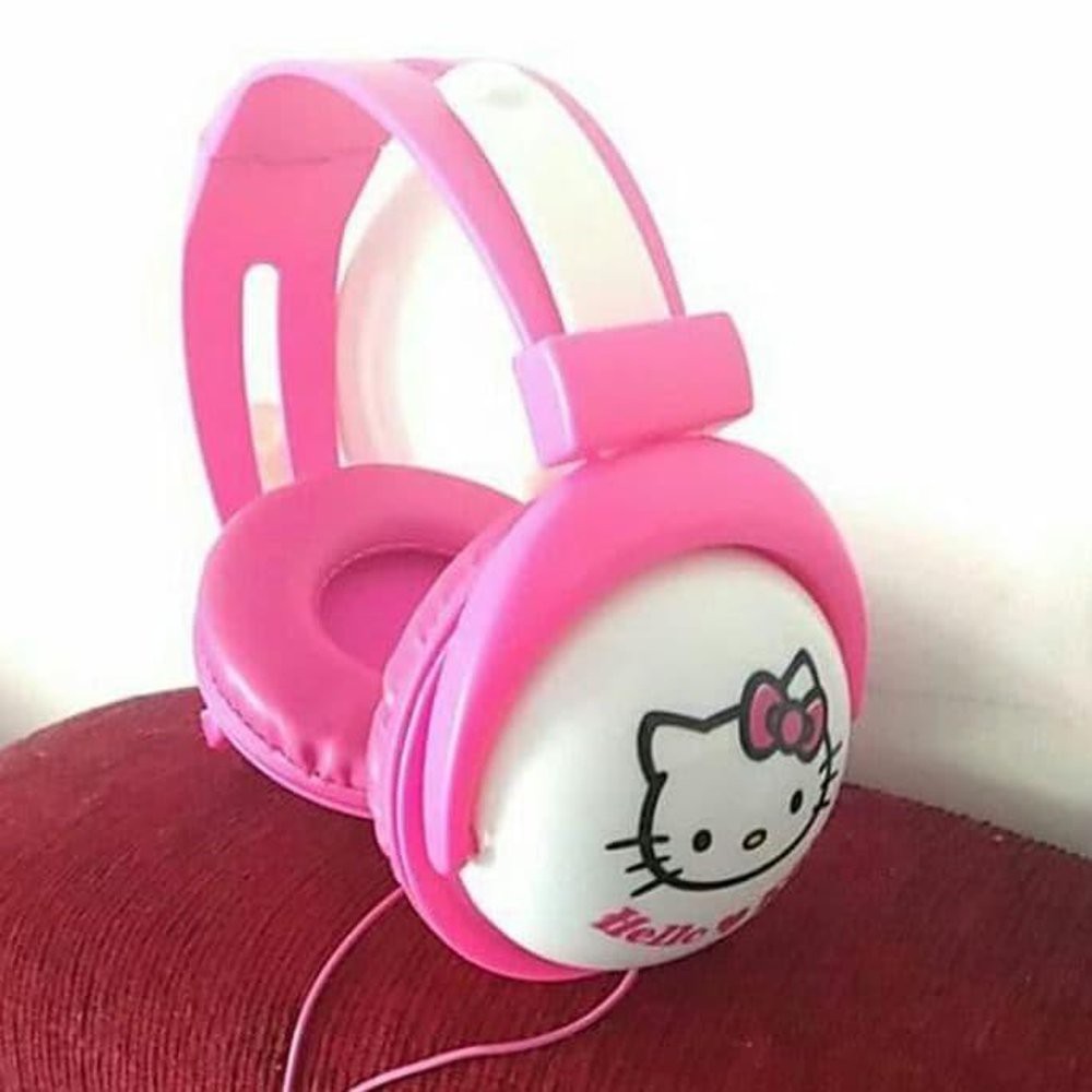 (Hello Kitty) Headset Bando Karakter Hello Kitty Headphone