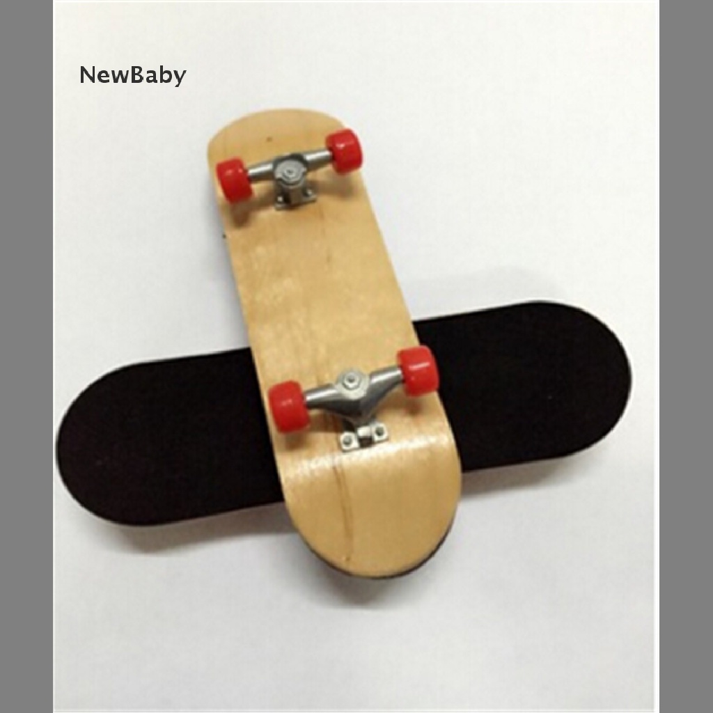 Newbaby Mainan Skateboard Jari Bahan Kayu Maple Dengan Tape Busa Grit