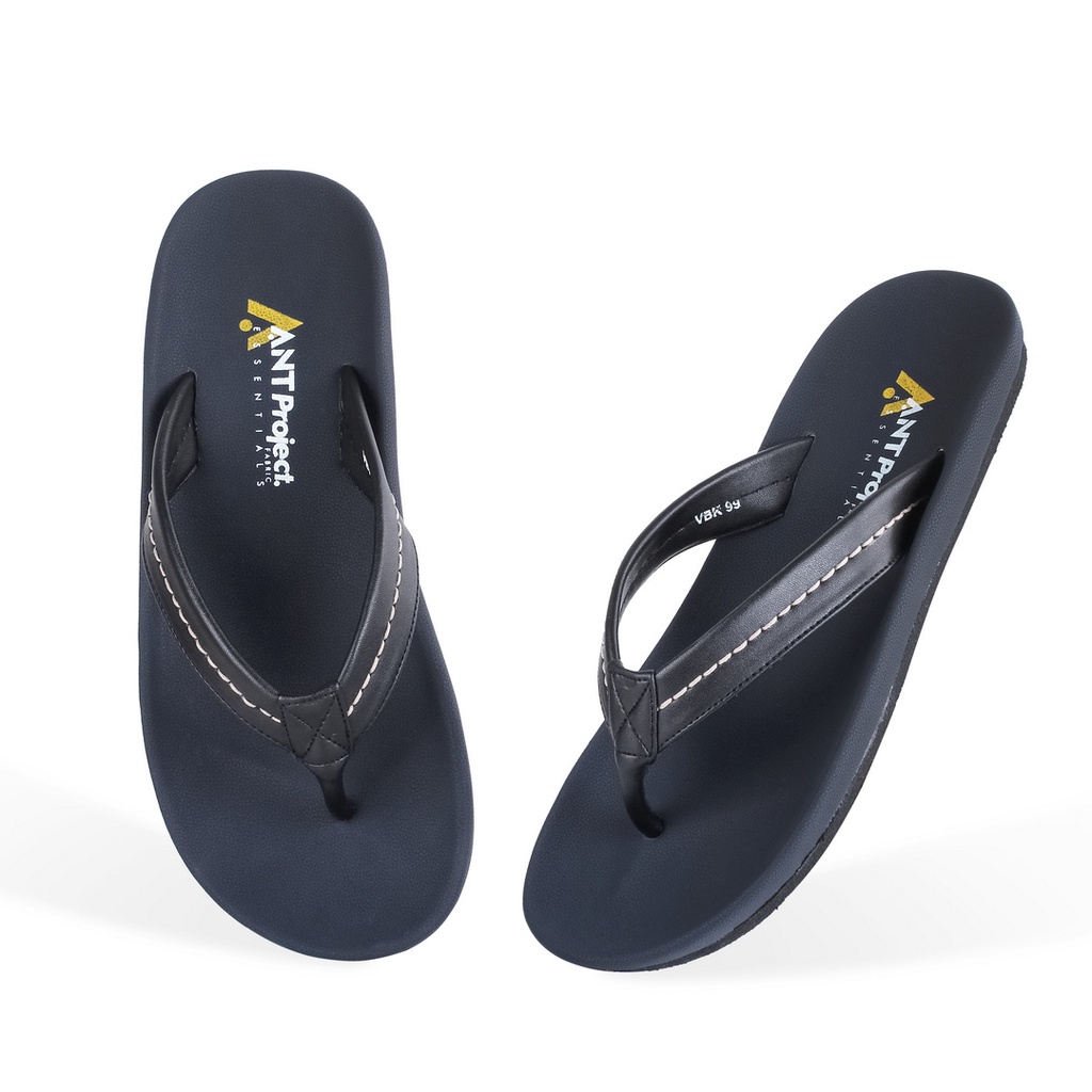 ANT PROJECT - Sandal Pria Jepit WONDER Hitam Navy
