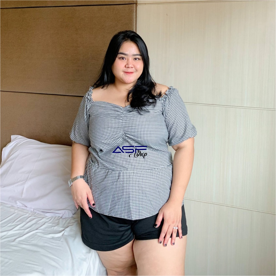 Adriana Blouse Wanita Jumbo|Baju Crop Jumbo|Baju Sexy Wanita Dewasa|Baju Wanita Jumbo|Baju Crop Kore