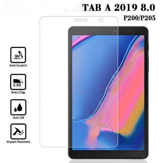 Screen Protector Tempered Glass Samsung Tab A8 inch 2019 P200 P205 Screen Guard Tablet
