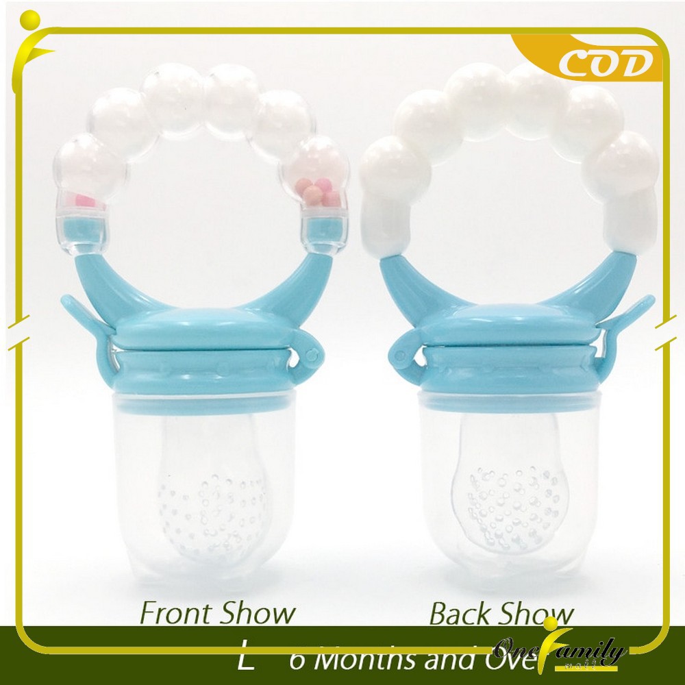 ONE-C44-45 Empeng Dot Buah Anak Bayi Baby Fruit Feeder Rattle Teether Kompeng Pacifier Gigitan Bayi-Empeng Rattle M