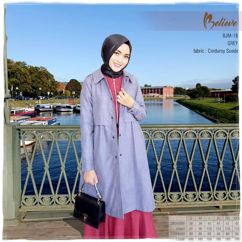Jaket Muslimah Believe BJM 18