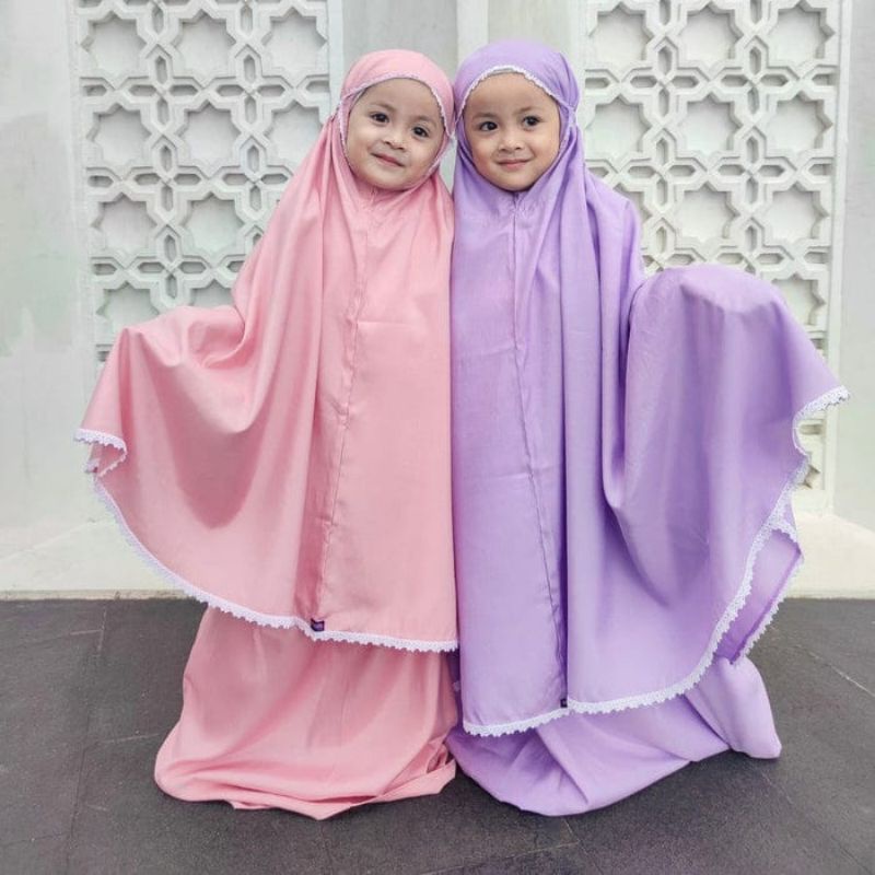 ELZATTA MUKENA POLOS MUKENAH POLOS ANAK MUKENA KIDS ORIGINAL