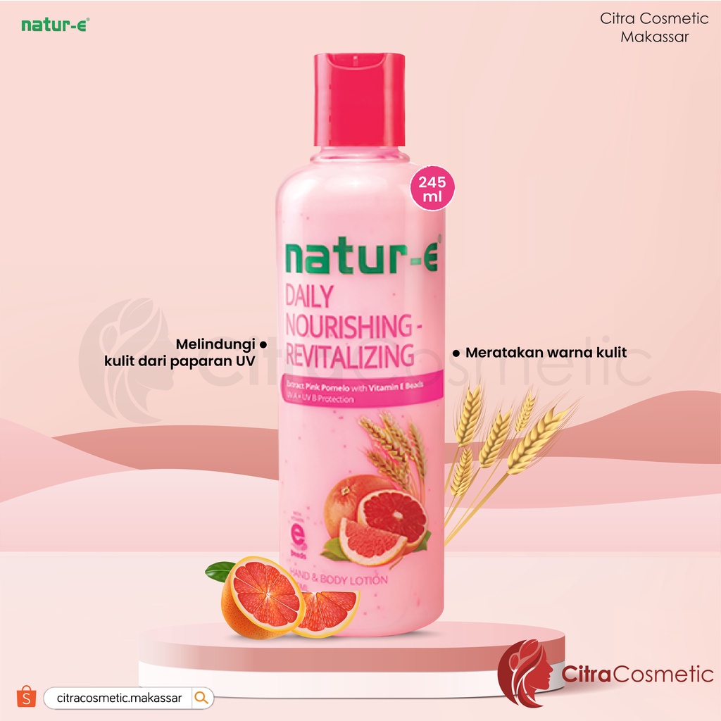 Natur-E Hand &amp; Body Lotion Revitalizing 100 Ml | 245 Ml