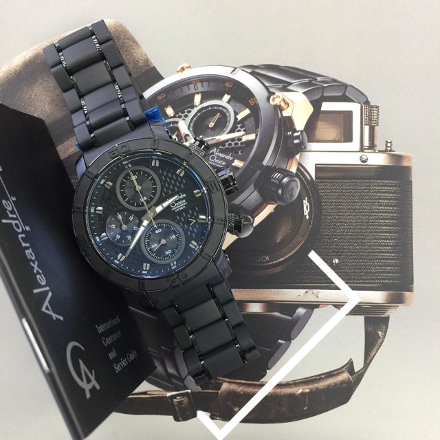 Alexander cristie rantai full hitam pria 6292 MC