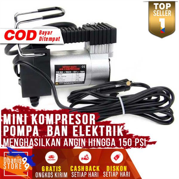 Mini Heavy Duty Air Compressor AB 04 Kompresor Angin Mini Mudah Digunakan Pompa Mobil Multifungsi