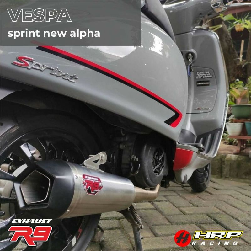 Knalpot R9 Vespa Sprint Primavera / GTS